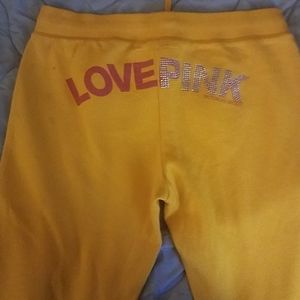 Victoria's Secret PINK sweatpant capris with bling